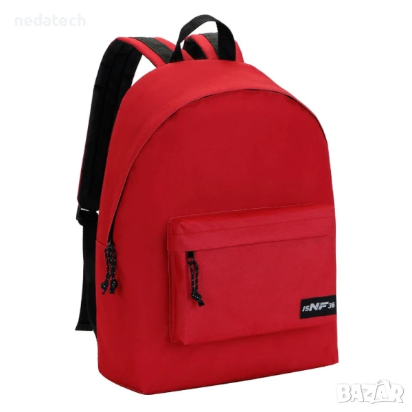 Ученическа раница 15NF36, Червен, 30x12x44см., снимка 1
