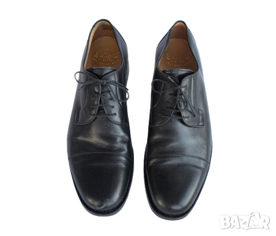 Laszlo Budapest мъжки черни официални обувки естествена кожа handmade Schuh Kauffmann, снимка 1