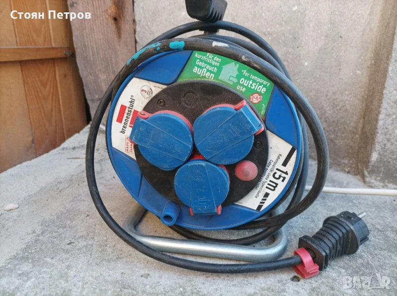 Макара кабел удължител Brennenstul 15 метра немска, снимка 1