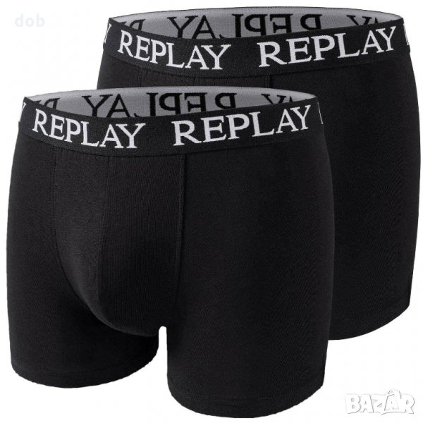 Мъжки боксерки Pack of 2 Replay Boxer Shorts, оригинал, снимка 1
