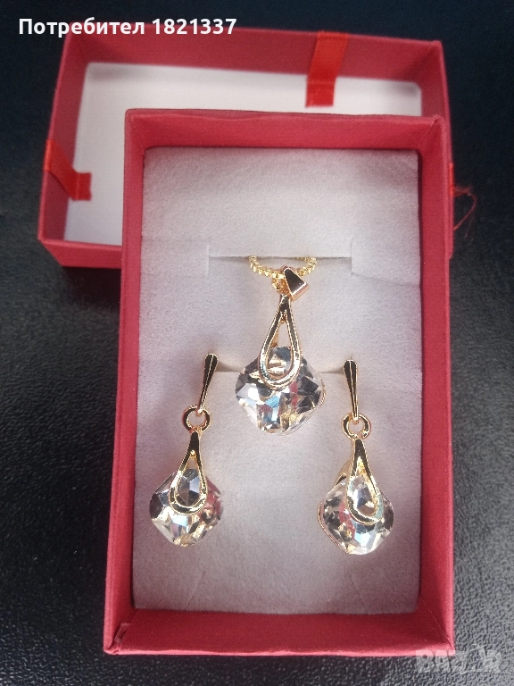 Комплект колие и обици , снимка 1