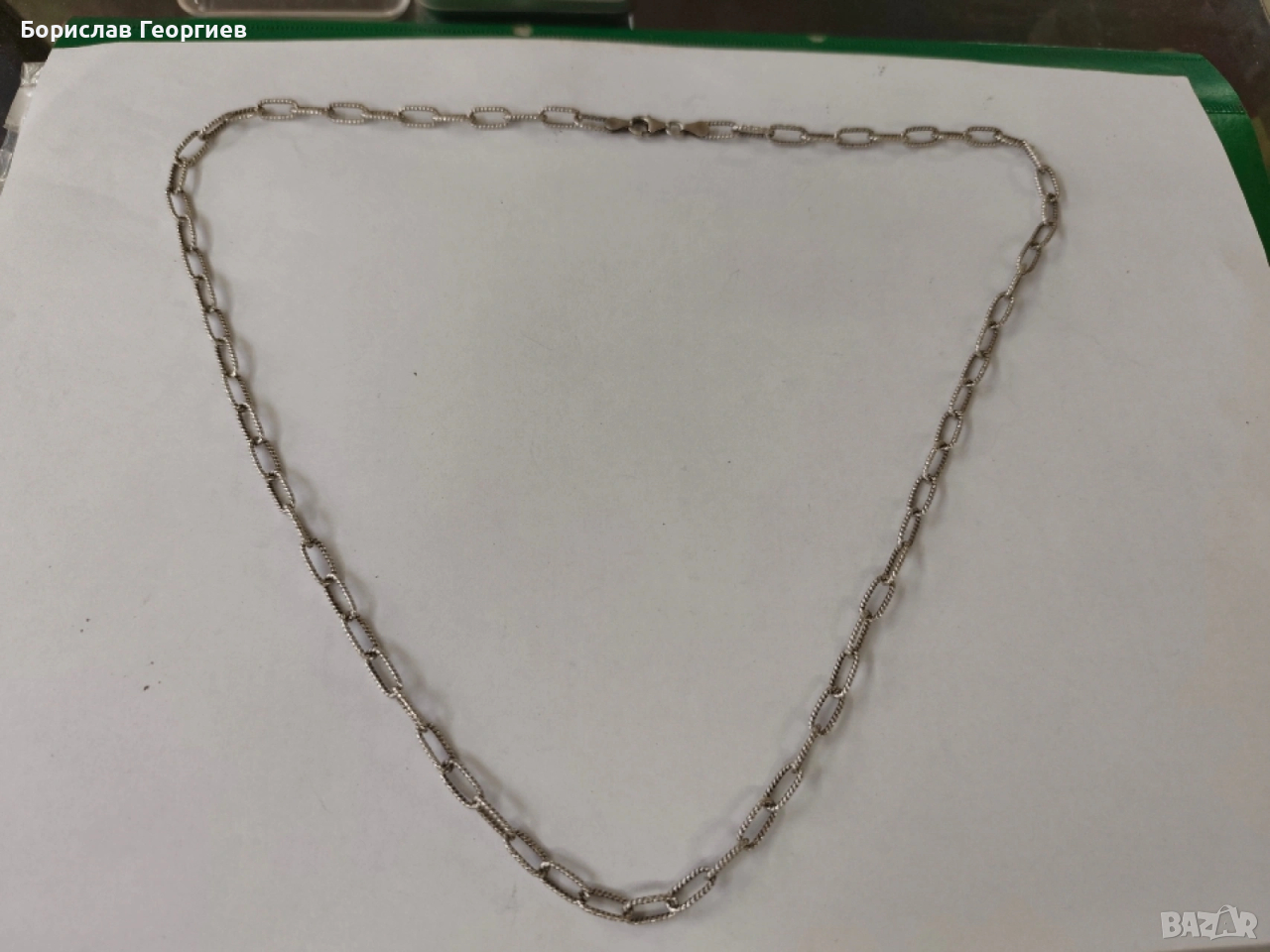 Сребърно колие 925, снимка 1