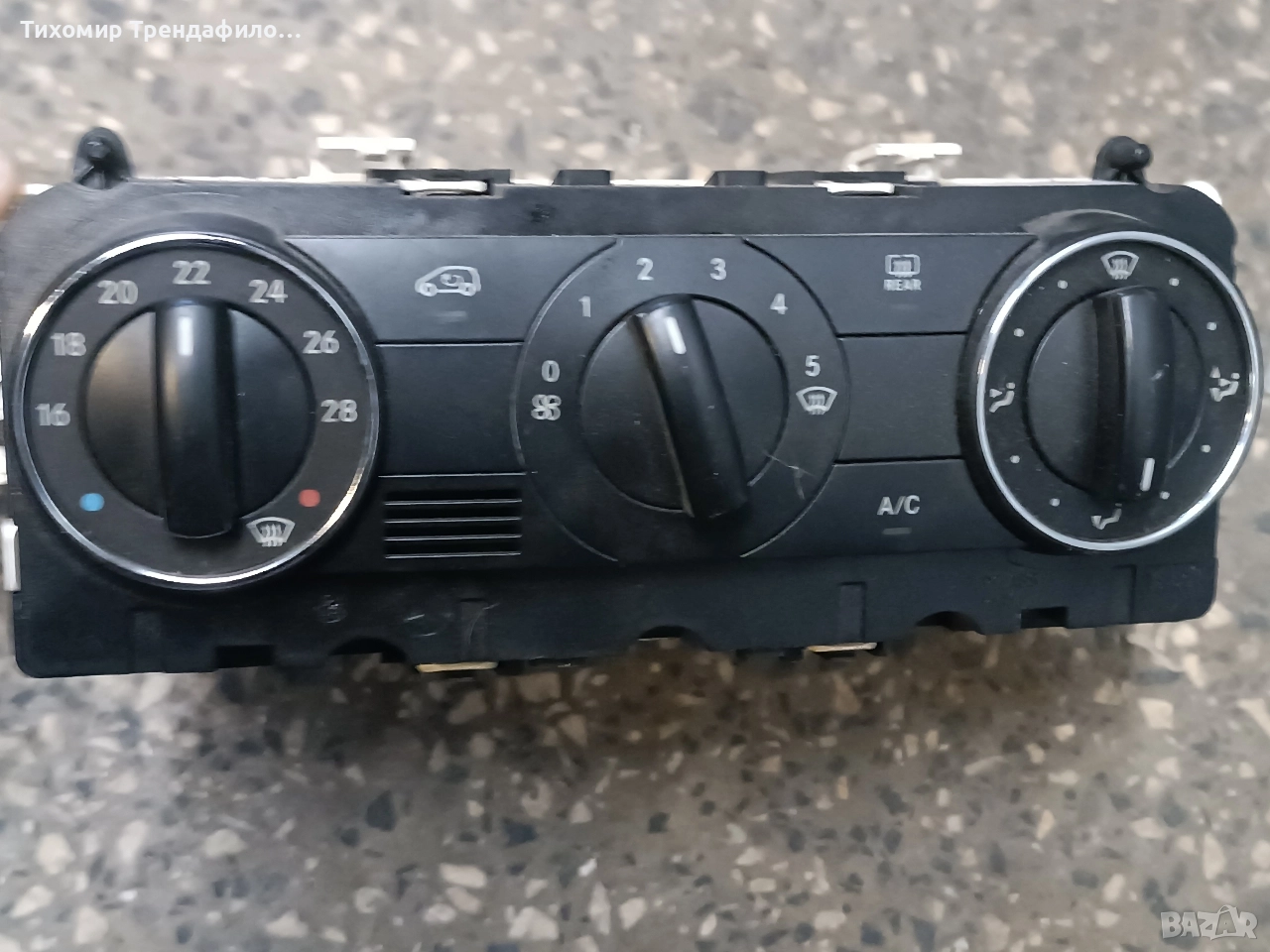 clima Control module MERCEDES-BENZ A CLASS A1699000900 A169 900 09 00 , климатроник панел, снимка 1