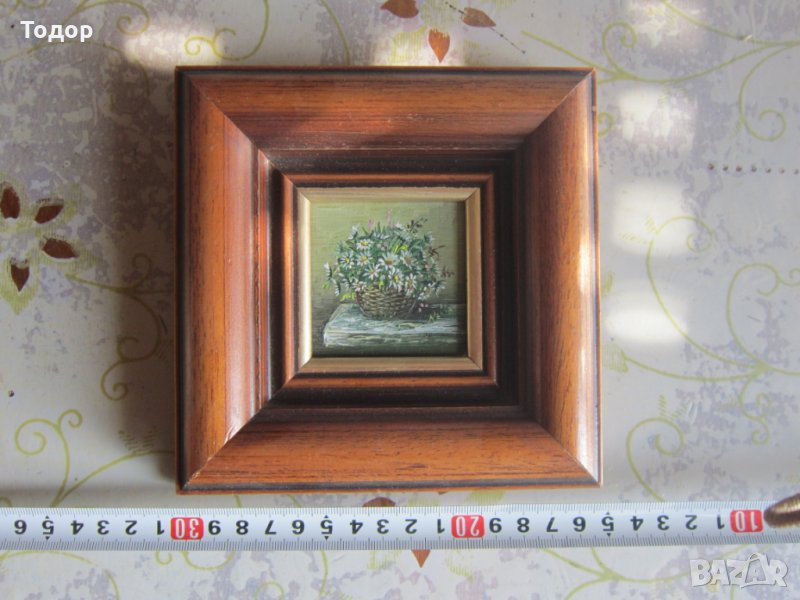 Стара картина рисувана масло 1, снимка 1