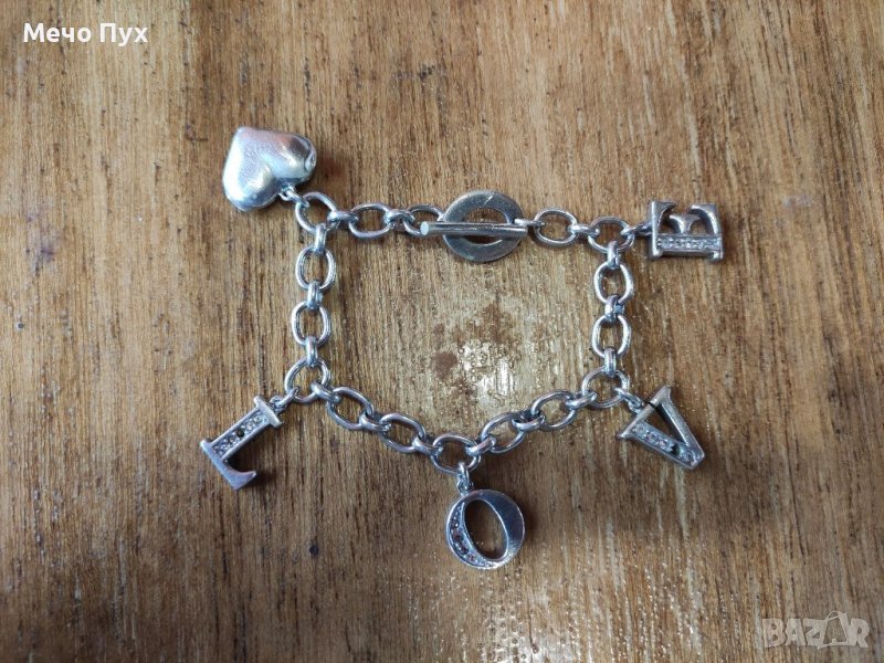 Сребърна гривна (52), снимка 1