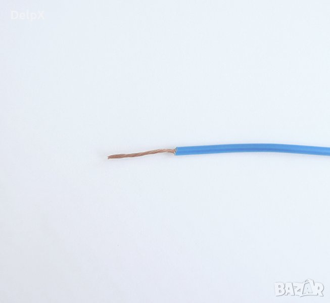 Проводник едножилен син ПВ А2 1x1mm2, снимка 1