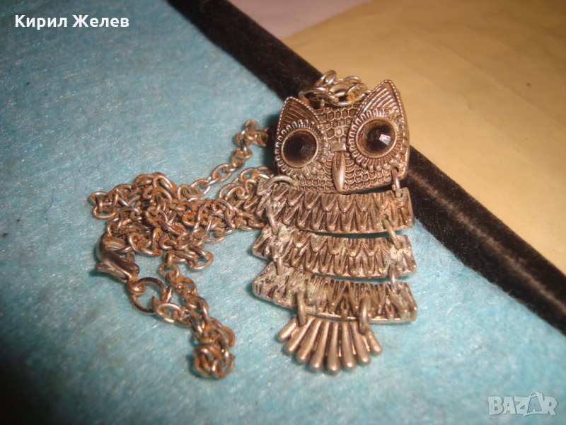 ПОСРЕБРЕНО БУХАЛЧЕ ВИНТИДЖ АРТ МОДЕН МЕДАЛЬОН с ВЕРИЖКА 27006, снимка 1