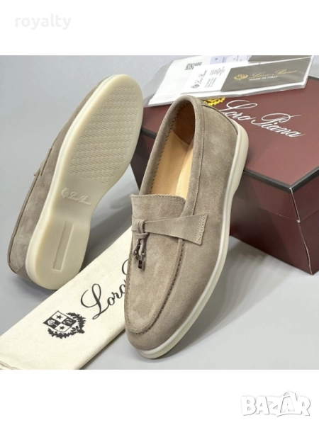Loro Piana ЕСТЕСТВЕН ВЕЛУР Бежови Мъжки Мокасини , снимка 1