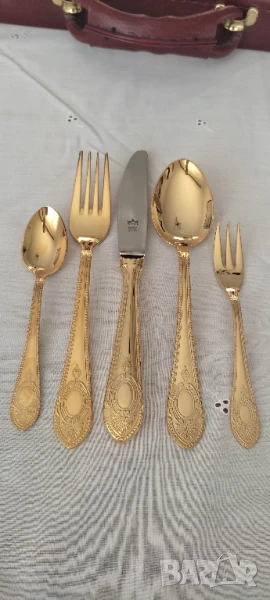 Луксозен комплект прибори" SOLINGEN"* Позлатени 23/24 карата, снимка 1