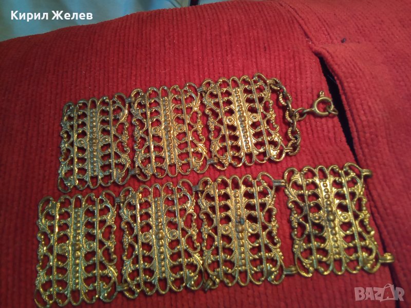 ЕЛЕМЕНТИ от СТАРИННА БРОНЗОВА ГРИВНА с ЖИВАЧНА ПОЗЛАТА СТАРО ГРАДСКО БИЖУ за РЕСТАВРАЦИЯ 4737, снимка 1