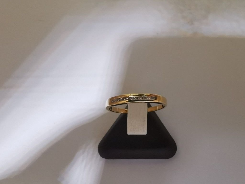 Златен пръстен с диаманти 9 карата в Пръстени в гр. Шумен - ID30077798 —  Bazar.bg