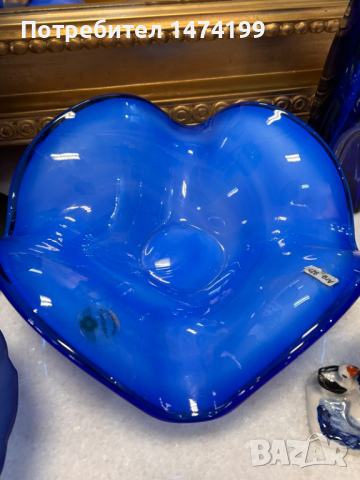 фруктиера/бонбониера Мурано с посребрена основа, снимка 2 - Други стоки за дома - 44637913