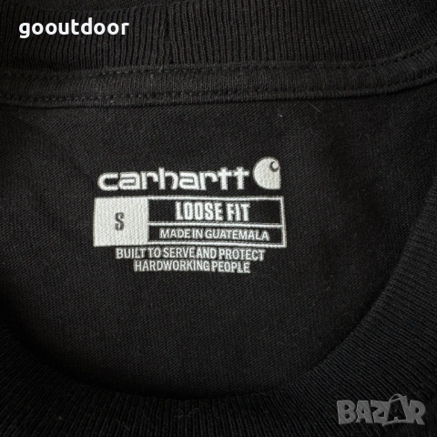 Carhartt Logo T-shirt (S/М), снимка 3 - Тениски - 54261176