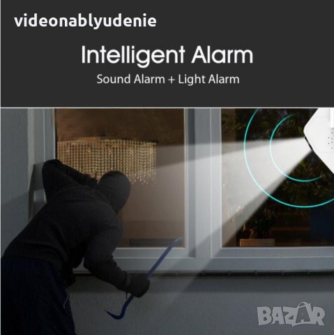 2.53мм 180° WiFi FULL HD 1080P Водоуст. Камера 270℃ PIR Датчик Движение Говор+Микрофон Карта Слот H., снимка 12 - Комплекти за видеонаблюдение - 30832188