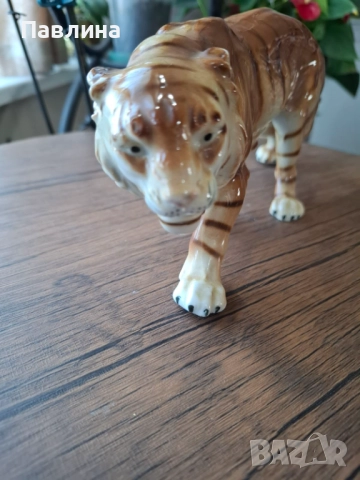 Много красив порцеланов тигър, снимка 6 - Статуетки - 52850569