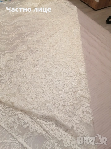 3,00 ш. /2,50 в. Ново перде, цвят екрю, снимка 4 - Пердета и завеси - 53134215