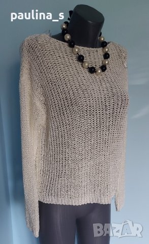 Луксозен кроп пуловер "Dilvin" knit / голям размер , снимка 1 - Блузи с дълъг ръкав и пуловери - 42765644