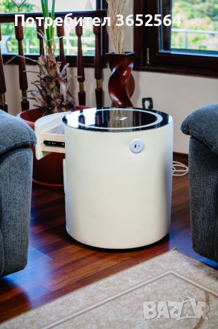 Смарт Шкаф SPHERE - безжично зареждане, Bluetooth стерео тонколона 20W, USB-A & USB-C, LED, снимка 6 - Шкафове - 52482664