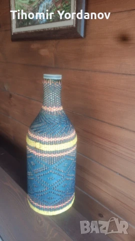 Плетена бутилка , снимка 16 - Антикварни и старинни предмети - 50942884