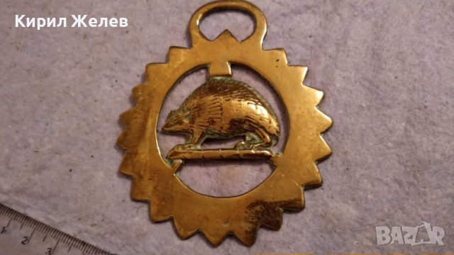 ТАРАЛЕЖ Старо БРОНЗОВО ДЕКОРАТИВНО АРТ ПАНО за СТЕНА АНГЛИЯ 34000, снимка 4 - Пана - 38928102