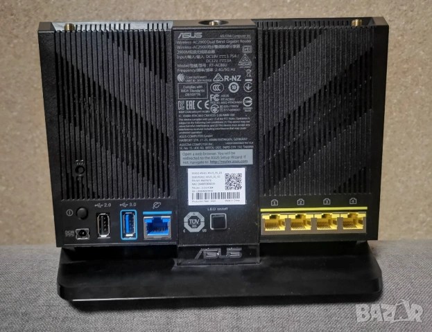 Wireless Router ASUS RT-AC86U, AC2900 Dual-Band, Gigabit LAN, AiMesh, снимка 2 - Рутери - 54153214