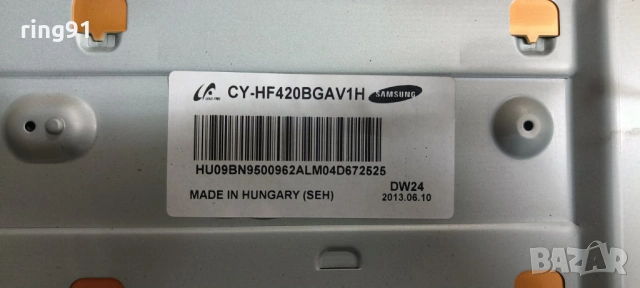T-Con - T500HVN05.0 CTRL BD 50T11-C02 TV Samsung UE42F5000AW, снимка 3 - Части и Платки - 54327527