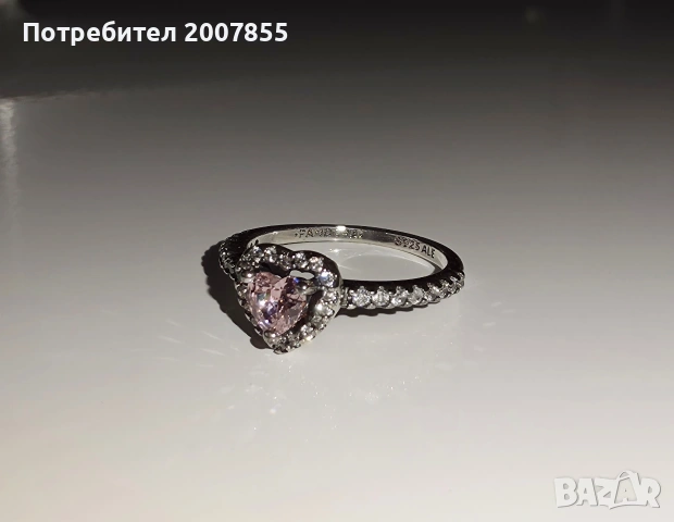 Пръстен със сърце Pandora , снимка 5 - Пръстени - 54149124