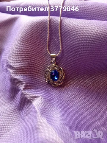 Колие с кристал , снимка 3 - Колиета, медальони, синджири - 47845404