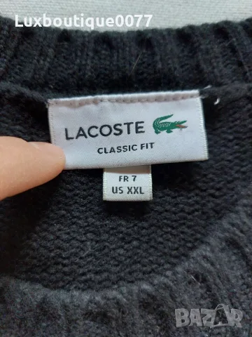Мъжки пуловер Lacoste 2XL, снимка 3 - Пуловери - 56547095