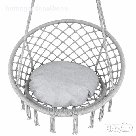 Висяща градинска люлка с възглавница - пълен релакс във вашият дом и градина