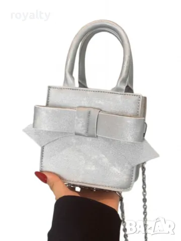 Елегантна дамска чанта с панделка – стил и изисканост в компактни размери, снимка 2 - Чанти - 49053362