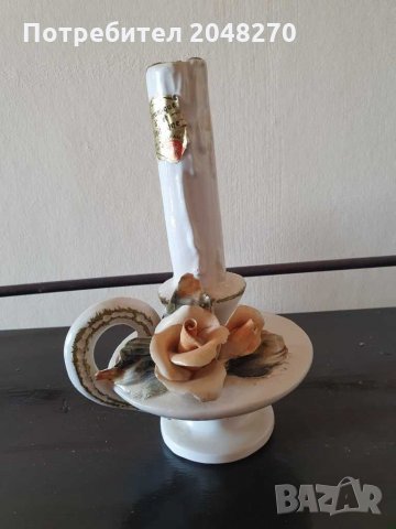 Старинни Свещници Порцелан с Маркировка VENITIENNE. /Венеция/, снимка 2 - Антикварни и старинни предмети - 30539430