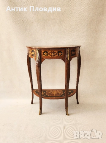 Конзолна маса с инкрустации, снимка 3 - Маси - 51655696