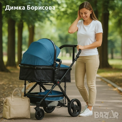 Бебешка количка Zizito Lana 2в 1, снимка 7 - Детски колички - 51311290