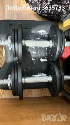 Дъмбели 20кг, снимка 2 - Фитнес уреди - 52711759