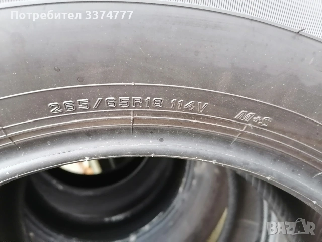 4 гуми 265/65/18 dunlop grandtrek at 23, снимка 6 - Гуми и джанти - 54032848