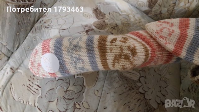 Ръчно плетени дамски чорапи антибактериални размер 38, снимка 4 - Дамски чорапи - 30466276