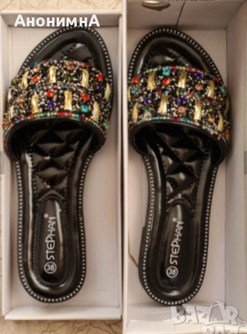 Чехли с камъни, снимка 2 - Чехли - 51971252