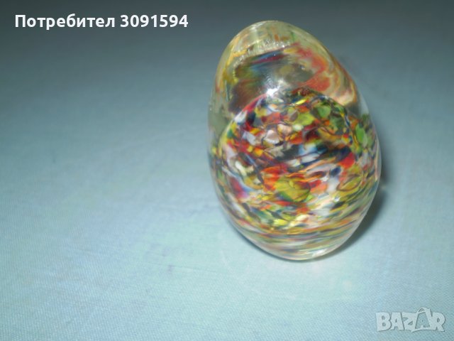 Старо яйце  Мурано  преспапие , снимка 5 - Антикварни и старинни предмети - 36952034