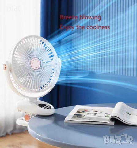 Настолен вентилатор с дистанционно управление , снимка 2 - Вентилатори - 54361629