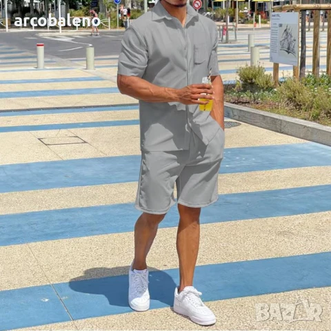 Летен мъжки комплект от две части, 5цвята , снимка 6 - Други - 51185691