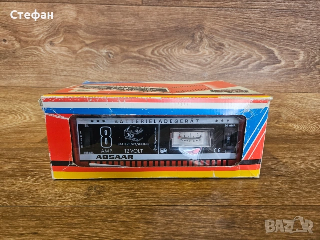 Зарядно за акумулатор Absaar 12V 8A – Отлично състояние, снимка 2 - Аксесоари и консумативи - 54193240