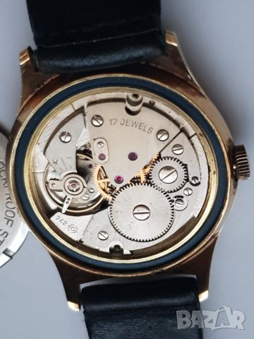 Мъжки позлатен механичен часовник ZENTRA, снимка 4 - Мъжки - 36956513