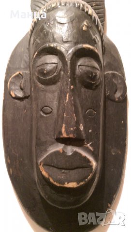 Африканска маска БАУЛЕ, снимка 5 - Антикварни и старинни предмети - 30921395