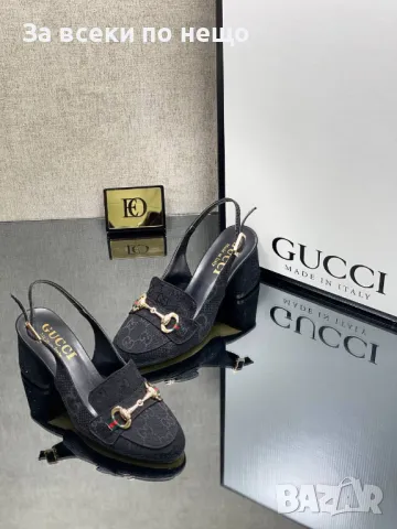 Gucci Дамски Елегантни Обувки На Ток Гучи - 2 Налични Цвята Код D1735, снимка 2 - Дамски елегантни обувки - 48901683
