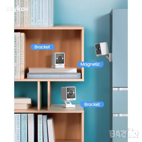 Вътрешна камера за сигурност VeeZoom, 2K, 3MP, WiFi, снимка 5 - IP камери - 48396512