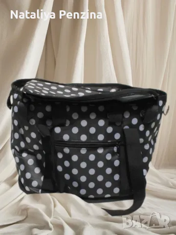 Хладилна чанта за пикник, Голям капацитет, Водо/Прахоустойчива, Топлоизолация