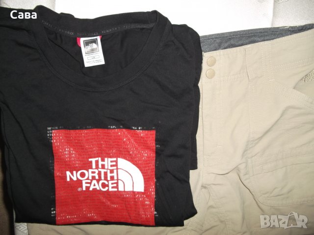 Къси панталони и тениска THE NORTH FACE   дамски,Л, снимка 1 - Тениски - 29267603