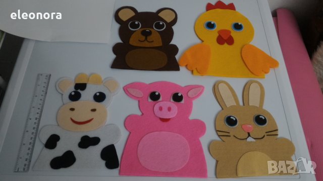 Ръчно изработени животни от филц-20 см., снимка 14 - Други - 26658561