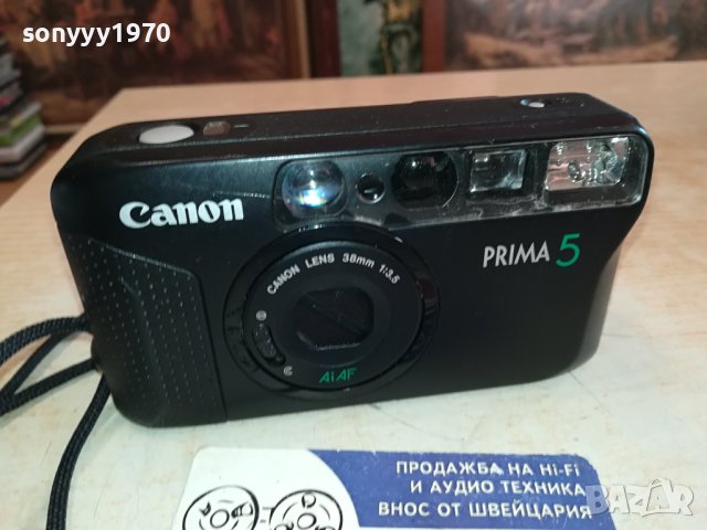CANON PRIMA 5-ВНОС FRANCE 1802241620, снимка 5 - Фотоапарати - 44353879